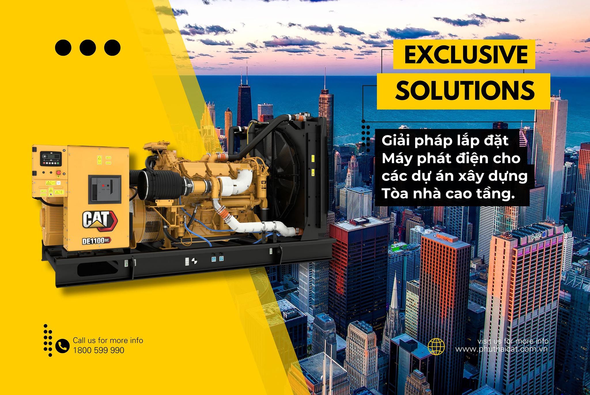 PHÚ THÁI CAT HOÀN THÀNH CUNG CẤP MÁY PHÁT ĐIỆN CHO TÒA NHÀ VĂN PHÒNG NHẬT BẢN