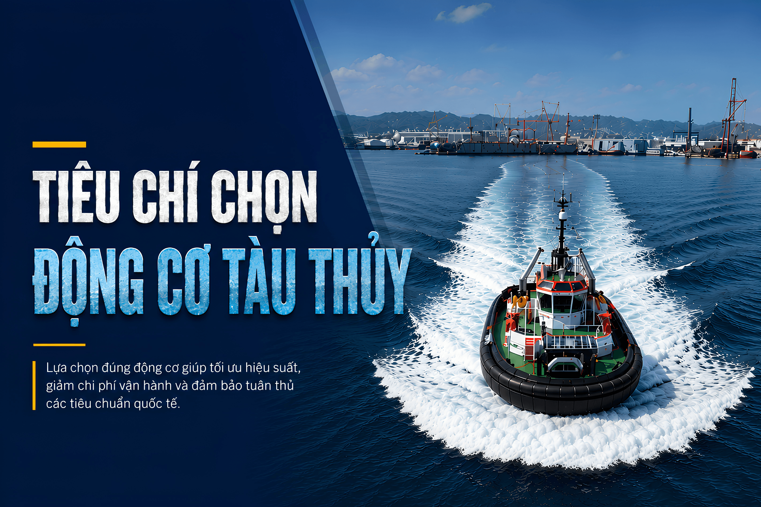 TIÊU CHÍ CHỌN ĐỘNG CƠ TÀU THỦY PHÙ HỢP CHO DOANH NGHIỆP