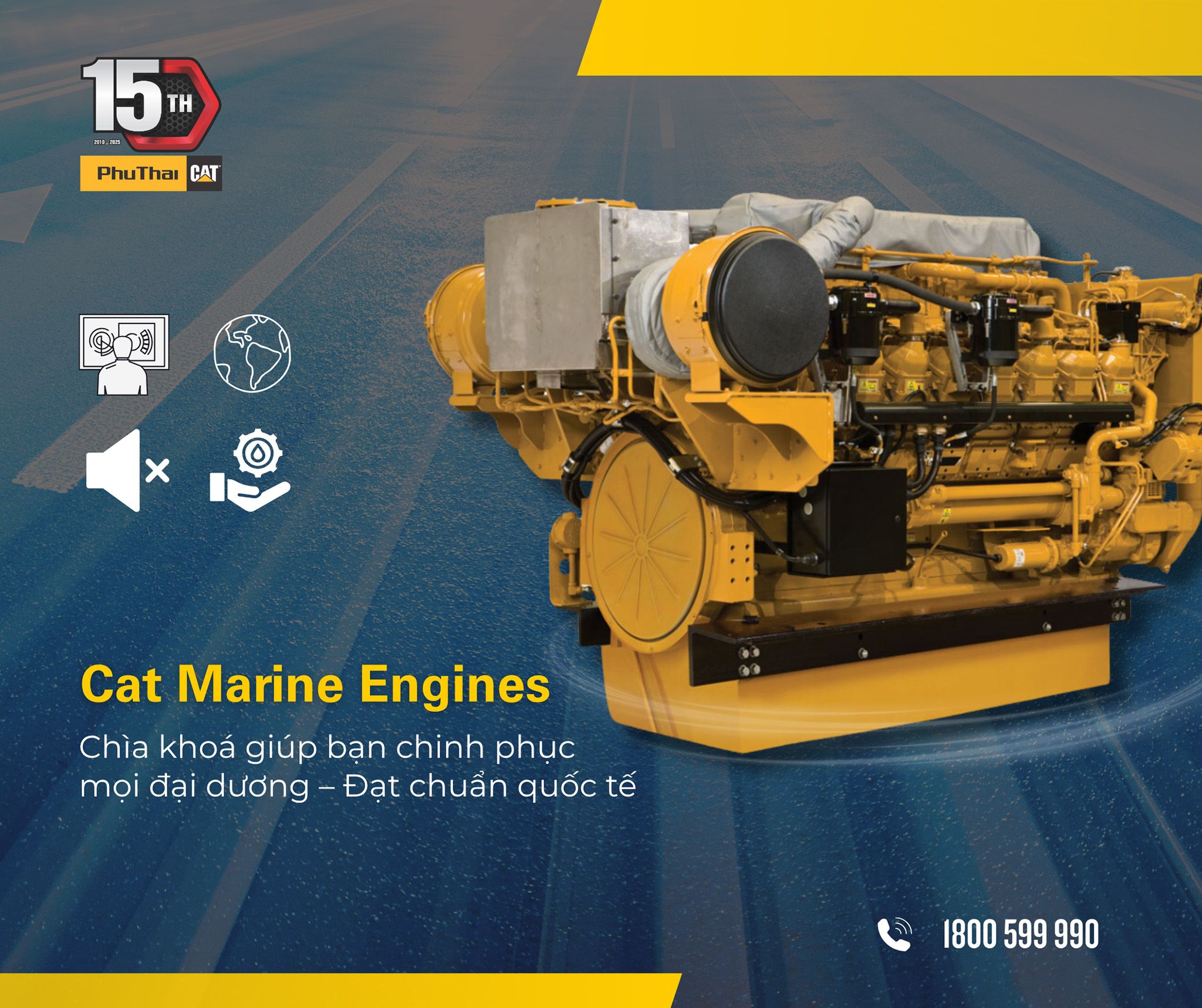 Vì sao “Tuân thủ các tiêu chuẩn quốc tế” là kim chỉ nam của động cơ hàng hải Caterpillar?